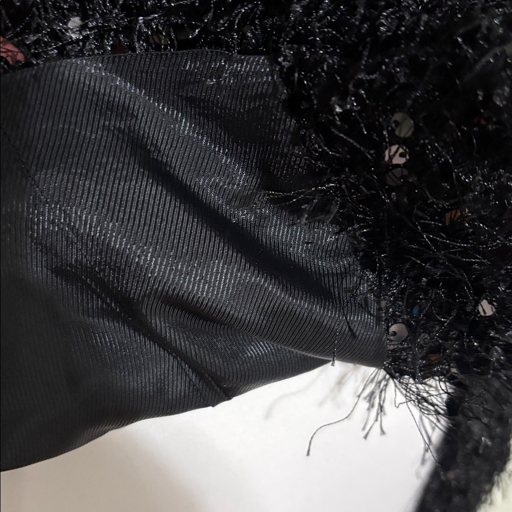Zara Black Textured Strapless Bustier Top - Picture 7 of 7